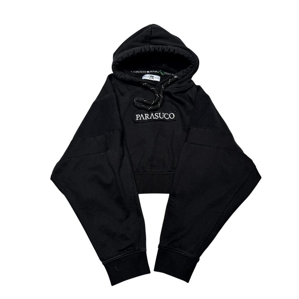 Parasuco Hoodie Femme Cropped Sweatshirt Womens Small Oversized Y2K